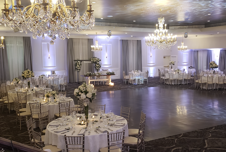 Dance floor at Mansion at Mountain Lakes in NJ